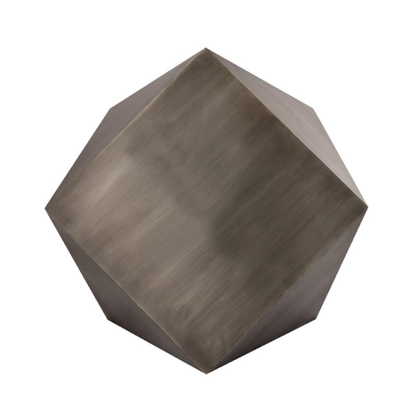 Pasargad Home Dimitri Handcrafted Brass Coffee Table – Stunning Centerpiece For Modern Living Rooms Grey Iron Prr-019zn