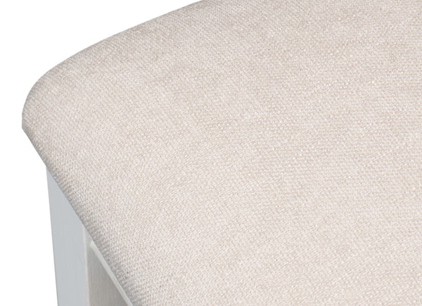 Sarreid Deco Side Chair Set Of 2 In White & Taupe – Stylish Beechwood Design For Modern Interiors White  U003-08f47