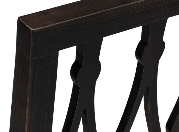 Sarreid Diamond Side Chair Set Of 2 - Stylish Nero Mushroom Fabric With Durable Beechwood Frame For Elegance Black  U004-03f50