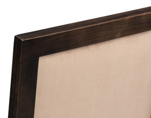 Sarreid Square Back Side Chair Set Of 2 - Stylish Nero Finish With Toffee Fabric For Modern Elegance Black  U020-03f48