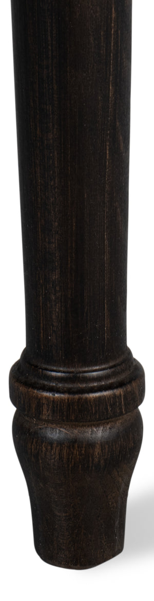 Sarreid Square Back Side Chair Set Of 2 - Stylish Nero Finish With Toffee Fabric For Modern Elegance Black  U020-03f48