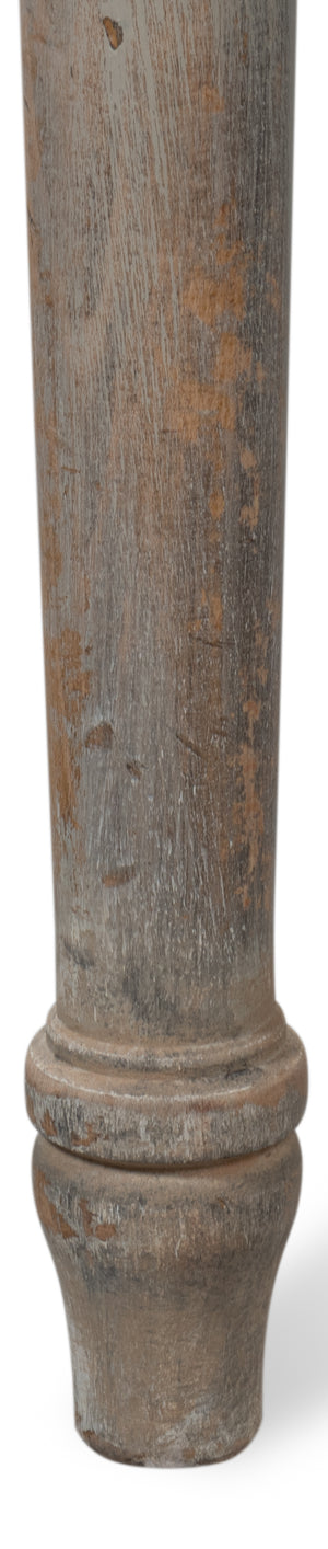 Sarreid Square Back Side Chair Set Of 2 - Stylish Grey Oak Finish With Comfortable Linen Flax Upholstery Grey  U020-06f01