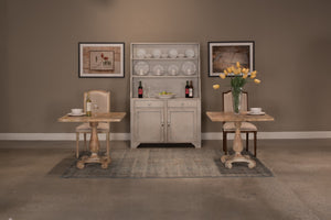 Sarreid Bistro Table Antique Oak - Charming Vintage Style With Rich Finish, Perfect For Cozy Dining Spaces Beige  U021-01
