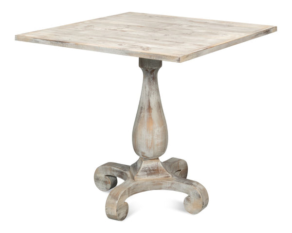 Sarreid Bistro Table Grey Oak - Stylish And Modern Dining Solution For Your Kitchen Or Patio Space Today! Beige  U021-06