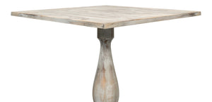 Sarreid Bistro Table Grey Oak - Stylish And Modern Dining Solution For Your Kitchen Or Patio Space Today! Beige  U021-06