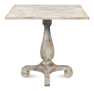 Sarreid Bistro Table Grey Oak - Stylish And Modern Dining Solution For Your Kitchen Or Patio Space Today! Beige  U021-06