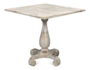 Sarreid Bistro Table Grey Oak - Stylish And Modern Dining Solution For Your Kitchen Or Patio Space Today! Beige  U021-06