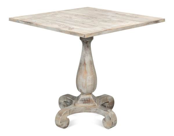 Sarreid Bistro Table Grey Oak - Stylish And Modern Dining Solution For Your Kitchen Or Patio Space Today! Beige  U021-06