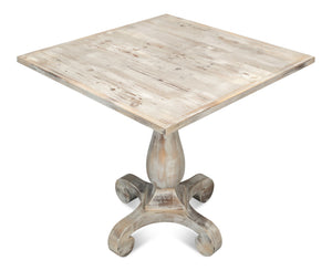 Sarreid Bistro Table Grey Oak - Stylish And Modern Dining Solution For Your Kitchen Or Patio Space Today! Beige  U021-06
