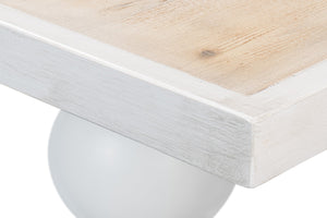 Sarreid Rectangular Dining Table With Reclaimed Wood Top & Vancastle Grey Finish For Modern Elegance Grey  U022-as