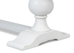 Sarreid Rectangular Dining Table - Stylish Cortina With Reclaimed Wood Top & Elegant Tulip Wood Base White  U022-as08