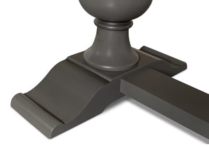 Sarreid Rectangular Dining Table With Reclaimed Wood Top & Vancastle Grey Finish For Modern Elegance Grey  U022-as