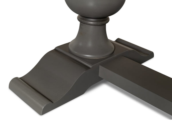 Sarreid Rectangular Dining Table With Reclaimed Wood Top & Vancastle Grey Finish For Modern Elegance Grey  U022-as