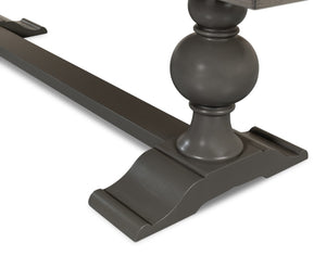 Sarreid Rectangular Dining Table With Reclaimed Wood Top & Vancastle Grey Finish For Modern Elegance Grey  U022-as