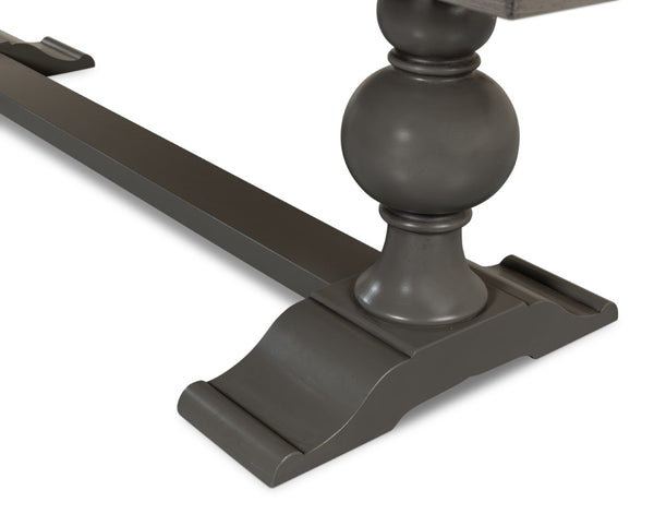 Sarreid Rectangular Dining Table With Reclaimed Wood Top & Vancastle Grey Finish For Modern Elegance Grey  U022-as