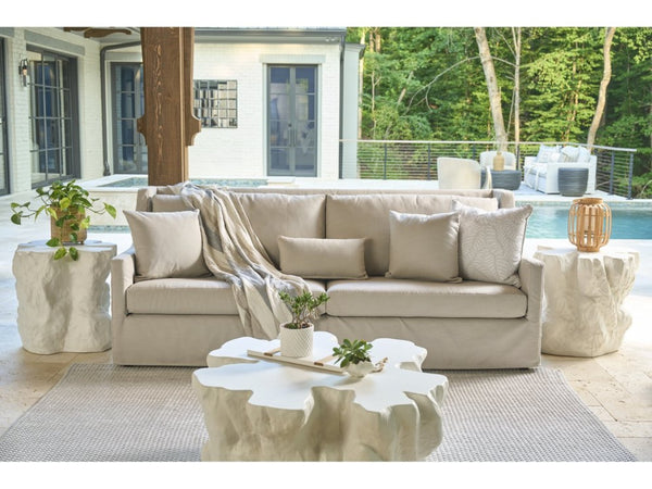 Universal Furniture Cliffside Cocktail Table - Unique White Concrete Design Inspired By Nature For Your Living Room White  U533818-universal