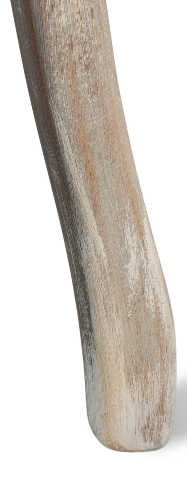 Sarreid Oval Cane Back Side Chairs – Elegant Grey Oak Finish With Taupe Fabric – Set Of 2, Stylish Comfort Grey  U093-06f47