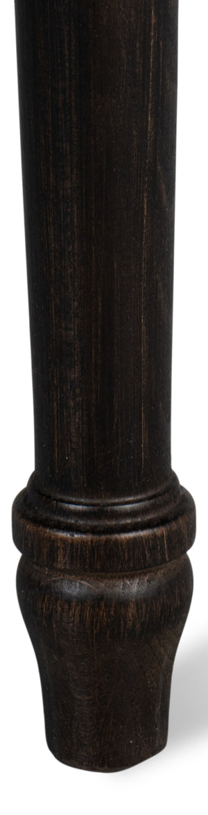 Sarreid Cane Back Side Chair Set Of 2 - Elegant Nero Finish With Toffee Fabric, Durable Beechwood Frame Black  U094-03f48