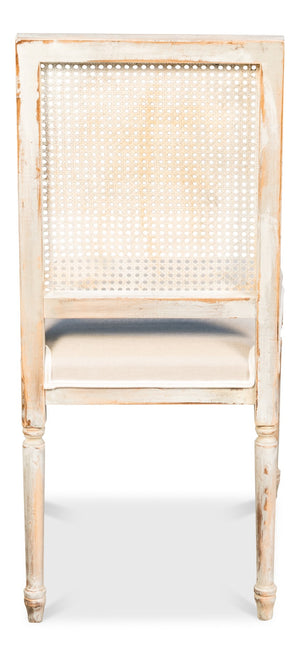 Sarreid Cane Back Side Chairs Set Of 2 - Stylish Grey Oak Flax With Durable Beechwood Frame & Elegant Design   U094-06f01