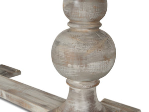 Sarreid Small 81" Dining Table With Stunning Porcelain Calacatta Gloss Top & Elegant Grey Oak Base Grey  U130-as06