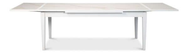 Sarreid Rect. Extension Dining Table - Elegant Grey Oak Finish With Porcelain Top And Sturdy Beechwood Legs Grey  U149-as