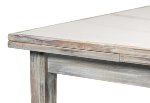 Sarreid Rect. Extension Dining Table - Elegant Grey Oak Finish With Porcelain Top And Sturdy Beechwood Legs Grey  U149-as