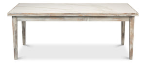 Sarreid Rect. Extension Dining Table - Elegant Grey Oak Finish With Porcelain Top And Sturdy Beechwood Legs Grey  U149-as