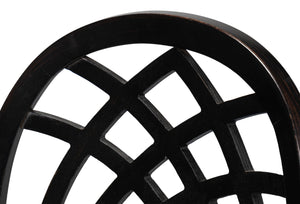 Sarreid Goccia Side Chair Set Of 2 In Nero Organza - Elegant Beechwood Design For Modern Living Spaces Black  U165-03f11