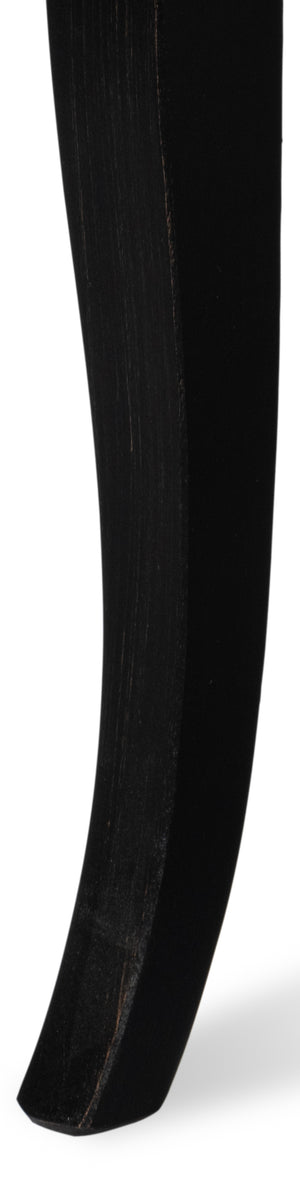 Sarreid Goccia Side Chair Set Of 2 In Nero Organza - Elegant Beechwood Design For Modern Living Spaces Black  U165-03f11