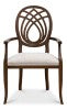 Sarreid Goccia Arm Chair In Driftwood Finish - Stylish Oatmeal Fabric & Elegant Beechwood Design Combined Brown  U167-07f46