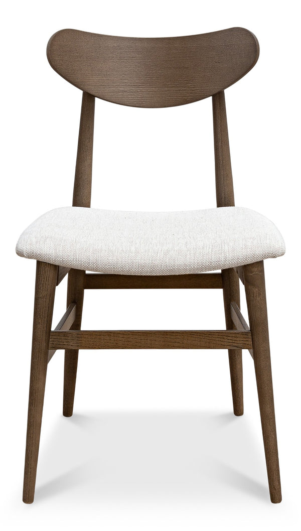 Sarreid Mid-century Side Chair Driftwood Oatmeal - Stylish Beechwood Design, Set Of 2 For Modern Homes Brown  U175-07f46