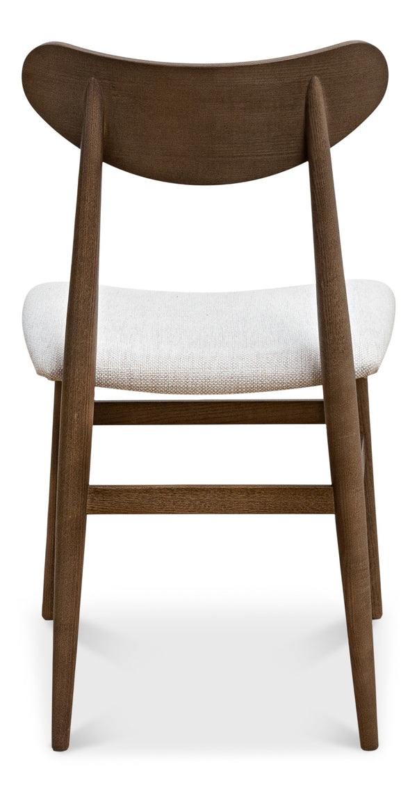 Sarreid Mid-century Side Chair Driftwood Oatmeal - Stylish Beechwood Design, Set Of 2 For Modern Homes Brown  U175-07f46