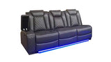 Orion Laf Sofa with Dual Recliner Black