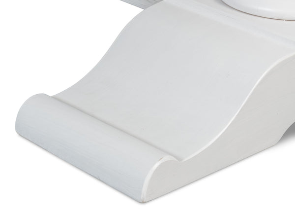 Sarreid Rectangular Dining Table Cortina - Stunning White Calacatta Porcelain With Elegant Tulip Wood Base White  U188-as08