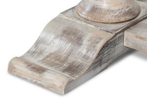 Sarreid Rectangular Dining Table - Elegant Grey Oak Base With Calacatta Porcelain Top For Modern Dining Grey  U188-as