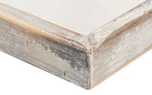 Sarreid Rectangular Dining Table - Elegant Grey Oak Base With Calacatta Porcelain Top For Modern Dining Grey  U188-as