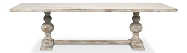 Sarreid Rectangular Dining Table - Elegant Grey Oak Base With Calacatta Porcelain Top For Modern Dining Grey  U188-as