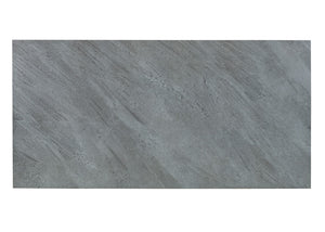 Sarreid Double Pedestal Dining Table - Rustic Driftwood Base, Elegant Grey Porcelain Top, Perfect For Gatherings Grey  U198-as