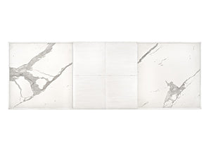 Sarreid Elton Butterfly Dining Table - Elegant White Porcelain Top With Beechwood Legs For Modern Homes White  U223-as08