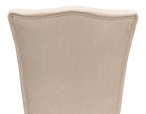 Sarreid Sidechair Cortina White With Linen Flax Upholstery - Elegant Beechwood Frame For Modern Interiors White  U230-08f01