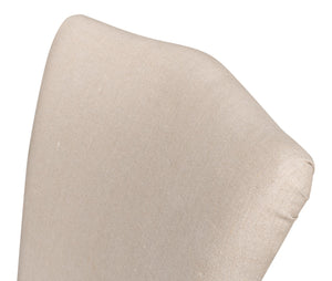 Sarreid Sidechair Cortina White With Linen Flax Upholstery - Elegant Beechwood Frame For Modern Interiors White  U230-08f01