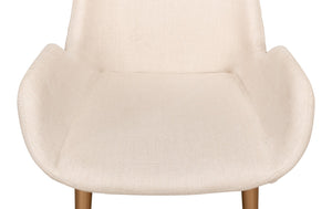 Sarreid Thao Chair With Elegant Gold Legs In Luxurious Flax Linen - Perfect For Chic Home Decor And Comfort White  U232-asf01