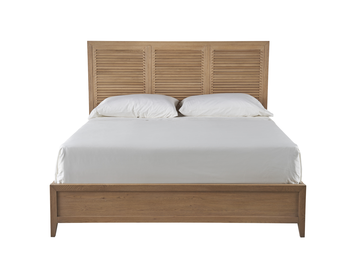 Weekender Panel Bed - Stylish Knotty Oak Finish with Clean Lines for a