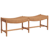 Universal Furniture Murro Bay Bench U330380 Natural Rattan