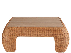 Universal Furniture Havasu Cocktail Table U330819 Fishbone Weave Rattan