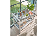 Universal Furniture Jupiter Bar Cart U330A890 White Sand/Blue Seagrass