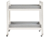 Universal Furniture Jupiter Bar Cart U330A890 White Sand/Blue Seagrass