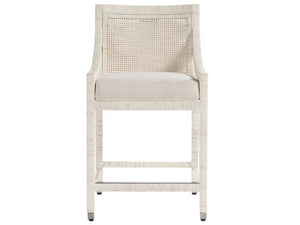 Universal Furniture Longboat Counter Chair U330E604 White Rattan