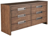 Atlas Drawer Dresser Medium Brown Oak U352A050 Universal Furniture