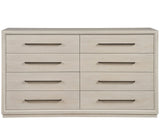 Astrid Drawer Dresser - Elegant Eight-Drawer Storage Solution with Polished Bar Hardware & Modern Charm